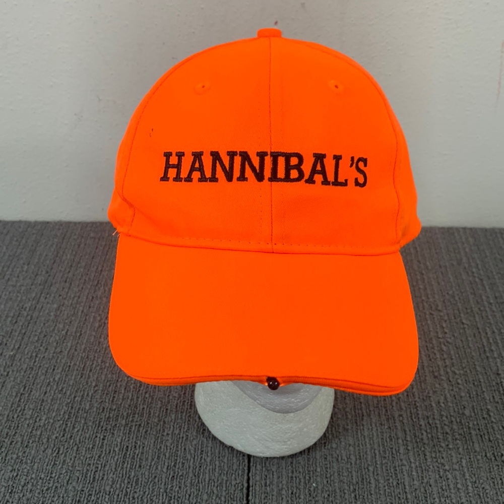 Hannibal's Lighted Hunting Hat Mens Adjustable Neon Orange Pacific Headwear P18